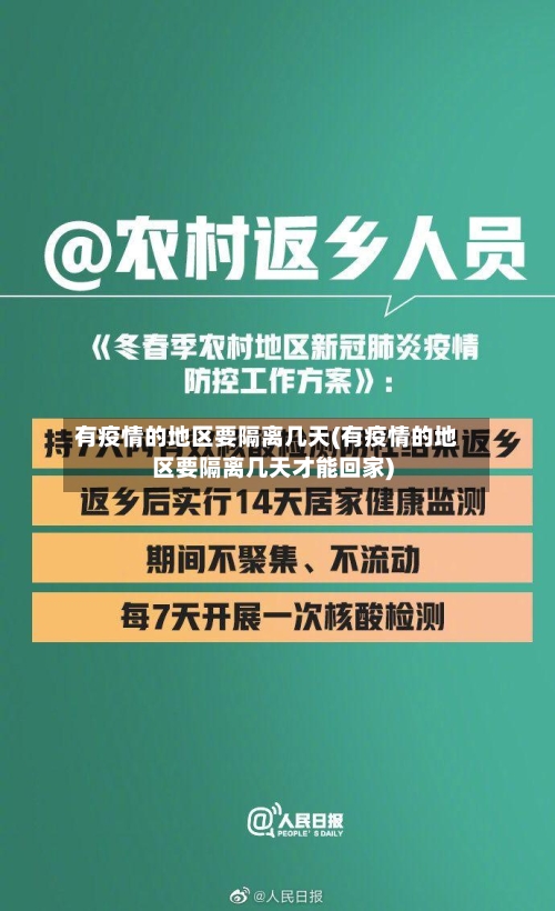有疫情的地区要隔离几天(有疫情的地区要隔离几天才能回家)-第2张图片