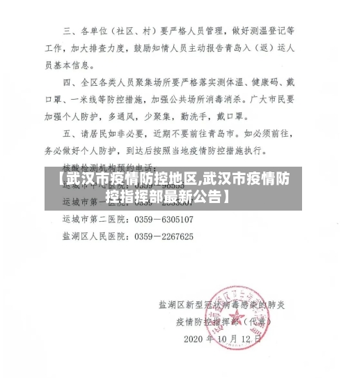 【武汉市疫情防控地区,武汉市疫情防控指挥部最新公告】-第3张图片
