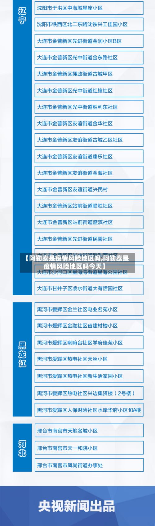 【阿勒泰是疫情风险地区吗,阿勒泰是疫情风险地区吗今天】