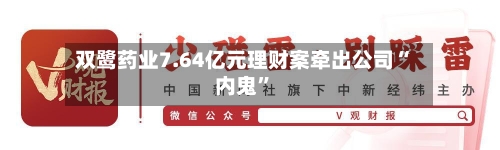 双鹭药业7.64亿元理财案牵出公司“内鬼”-第3张图片