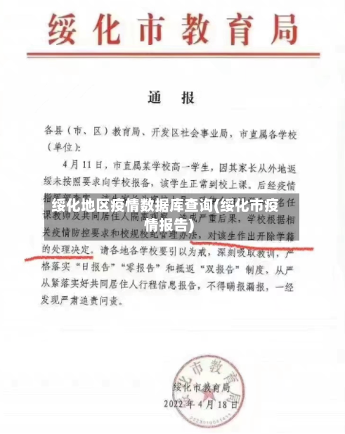 绥化地区疫情数据库查询(绥化市疫情报告)