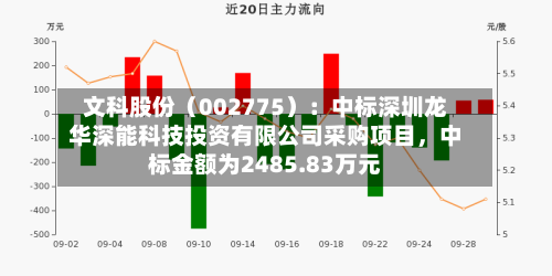 文科股份（002775）：中标深圳龙华深能科技投资有限公司采购项目，中标金额为2485.83万元-第2张图片