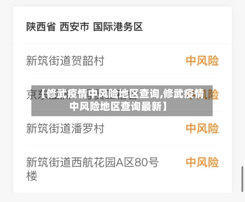 【修武疫情中风险地区查询,修武疫情中风险地区查询最新】