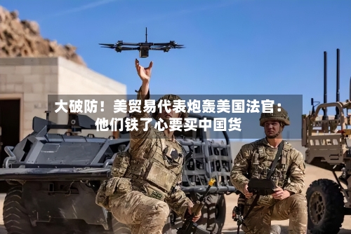 大破防！美贸易代表炮轰美国法官：他们铁了心要买中国货