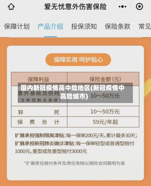 国内新冠疫情高中险地区(新冠疫情中高险城市)
