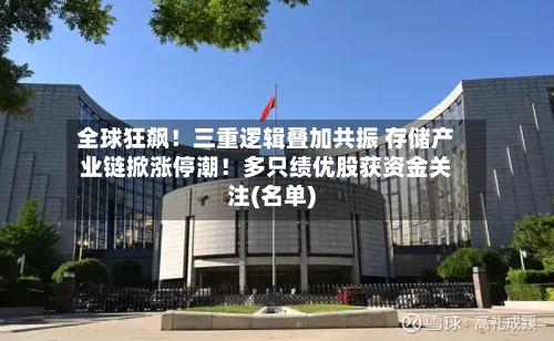 全球狂飙！三重逻辑叠加共振 存储产业链掀涨停潮！多只绩优股获资金关注(名单)