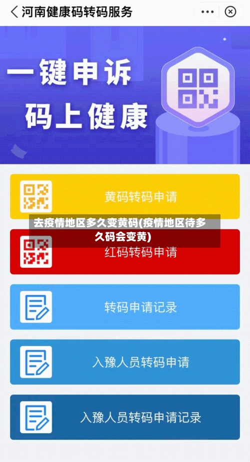 去疫情地区多久变黄码(疫情地区待多久码会变黄)-第3张图片