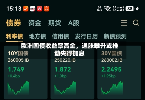 欧洲国债收益率高企	，通胀攀升或推动央行加息-第2张图片