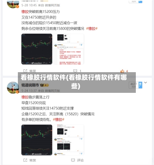 看橡胶行情软件(看橡胶行情软件有哪些)