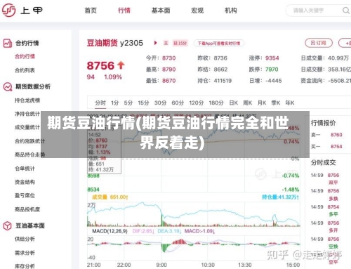 期货豆油行情(期货豆油行情完全和世界反着走)-第2张图片