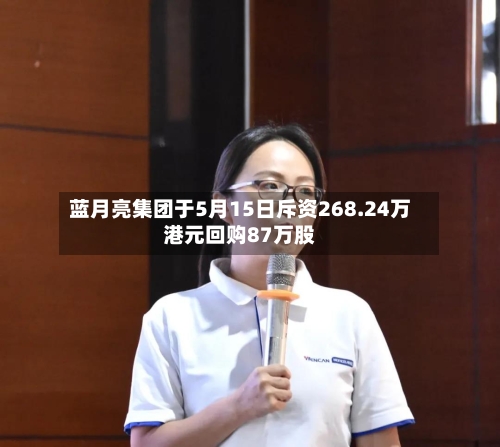 蓝月亮集团于5月15日斥资268.24万港元回购87万股