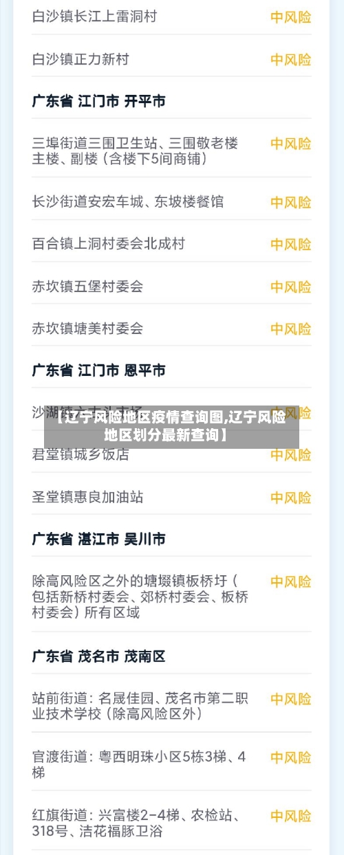【辽宁风险地区疫情查询图,辽宁风险地区划分最新查询】-第2张图片