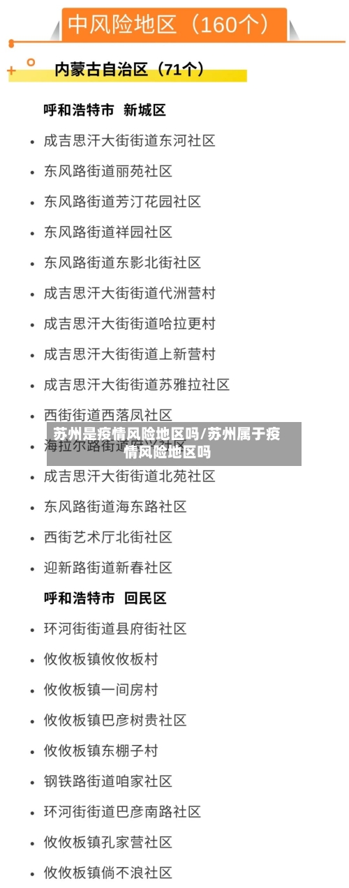 苏州是疫情风险地区吗/苏州属于疫情风险地区吗-第3张图片