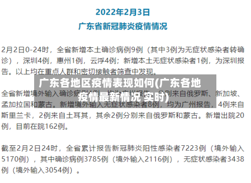 广东各地区疫情表现如何(广东各地疫情最新情况 实时)