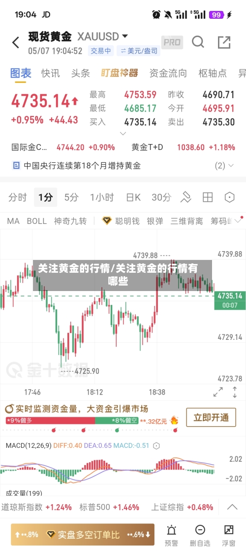 关注黄金的行情/关注黄金的行情有哪些
