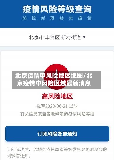 北京疫情中风险地区地图/北京疫情中风险区域最新消息-第2张图片