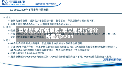 苹果期货行情解读/苹果期货行情分析最新2201