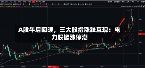 A股午后回暖，三大股指涨跌互现：电力股掀涨停潮