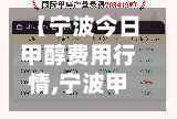 【宁波今日甲醇费用行情,宁波甲醇燃油批发】-第3张图片