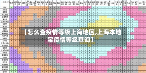 【怎么查疫情等级上海地区,上海本地宝疫情等级查询】