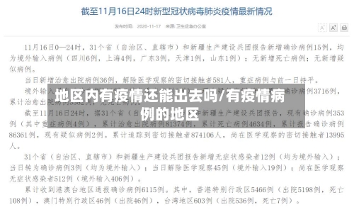 地区内有疫情还能出去吗/有疫情病例的地区-第3张图片