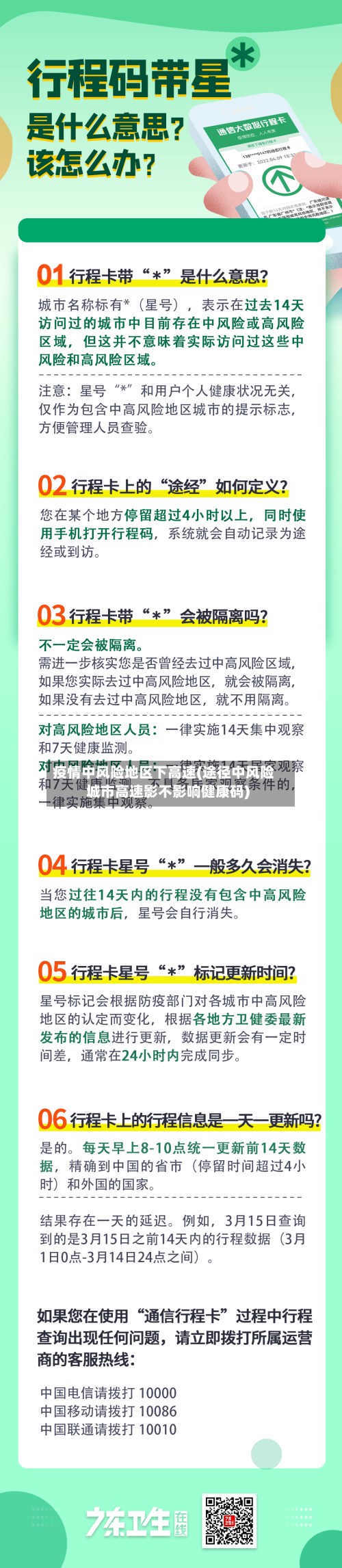 疫情中风险地区下高速(途径中风险城市高速影不影响健康码)-第2张图片