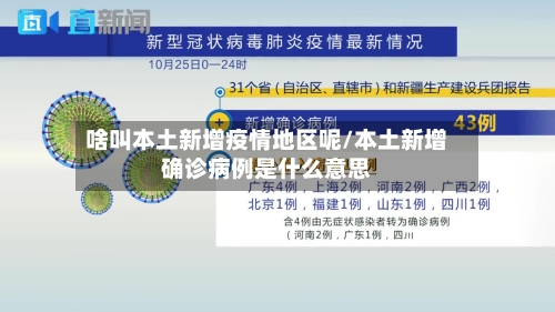 啥叫本土新增疫情地区呢/本土新增确诊病例是什么意思