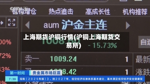 上海期货沪铜行情(沪铜上海期货交易所)