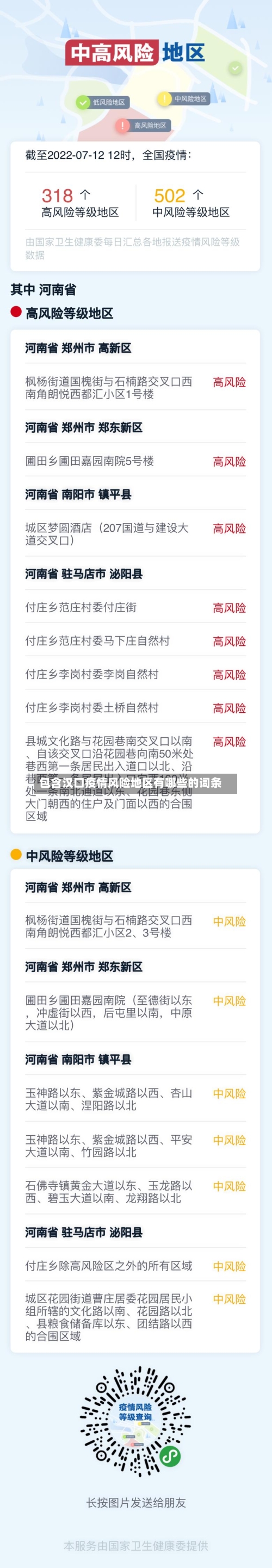 包含汉口疫情风险地区有哪些的词条