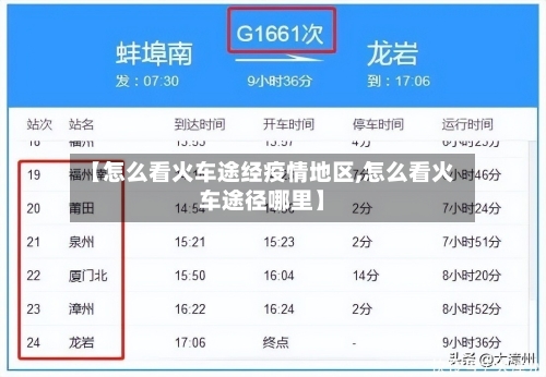【怎么看火车途经疫情地区,怎么看火车途径哪里】-第2张图片