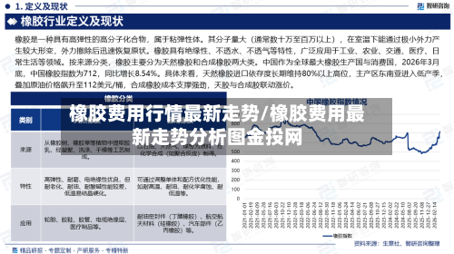 橡胶费用行情最新走势/橡胶费用最新走势分析图金投网