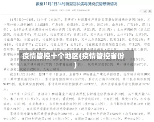 疫情管控十个地区(疫情管控省份)
