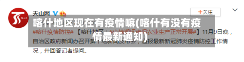喀什地区现在有疫情嘛(喀什有没有疫情最新通知)