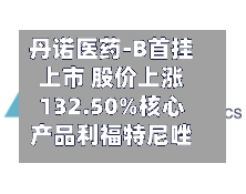 丹诺医药-B首挂上市 股价上涨132.50%核心产品利福特尼唑有望年底获批-第3张图片