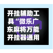 开挂辅助工具“微乐广东麻将万能开挂器通用版”科技辅助神器手机版教程