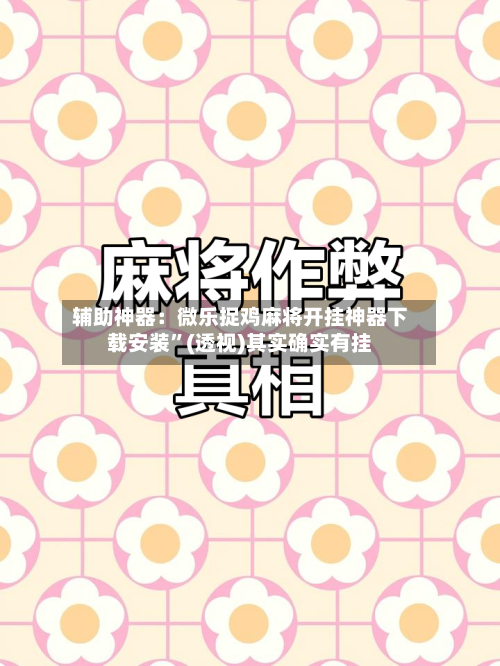辅助神器：微乐捉鸡麻将开挂神器下载安装”(透视)其实确实有挂-第3张图片