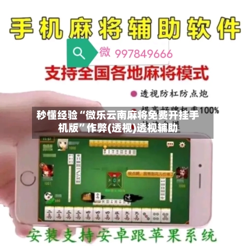 秒懂经验“微乐云南麻将免费开挂手机版”作弊(透视)透视辅助