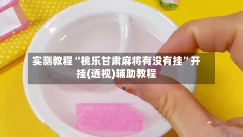 实测教程“桃乐甘肃麻将有没有挂”开挂(透视)辅助教程-第3张图片
