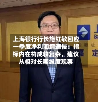 上海银行行长施红敏回应一季度净利润增速慢：指标内在构成较复杂，建议从相对长期维度观察