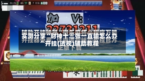 实测分享“财神十三张一直输怎么办”开挂(透视)辅助教程-第2张图片