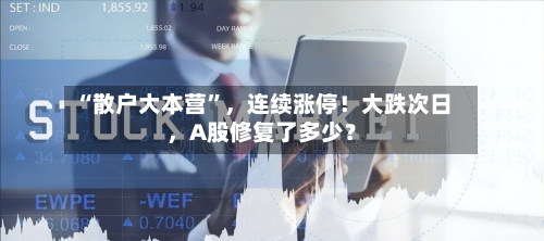 “散户大本营”	，连续涨停！大跌次日，A股修复了多少？-第3张图片