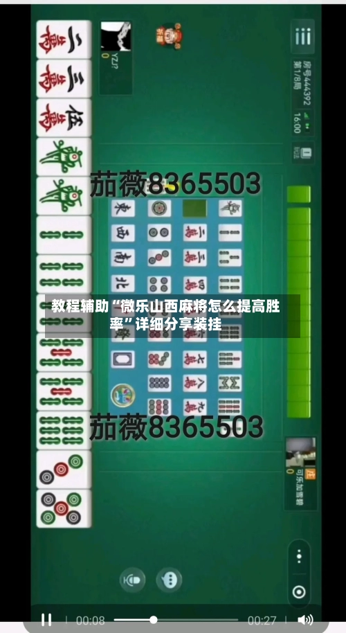教程辅助“微乐山西麻将怎么提高胜率”详细分享装挂-第2张图片