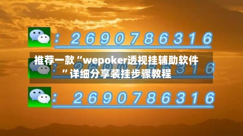 推荐一款“wepoker透视挂辅助软件	”详细分享装挂步骤教程-第2张图片