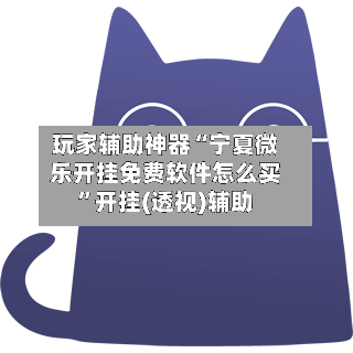 玩家辅助神器“宁夏微乐开挂免费软件怎么买	”开挂(透视)辅助-第2张图片