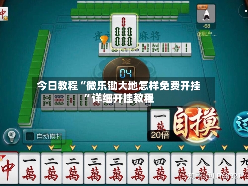 今日教程“微乐锄大地怎样免费开挂”详细开挂教程