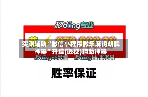 实测辅助“微信小程序微乐麻将胡牌神器”开挂(透视)辅助神器