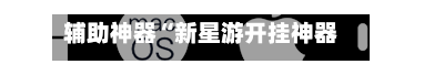辅助神器“新星游开挂神器安装”开挂(透视)辅助教程-第3张图片
