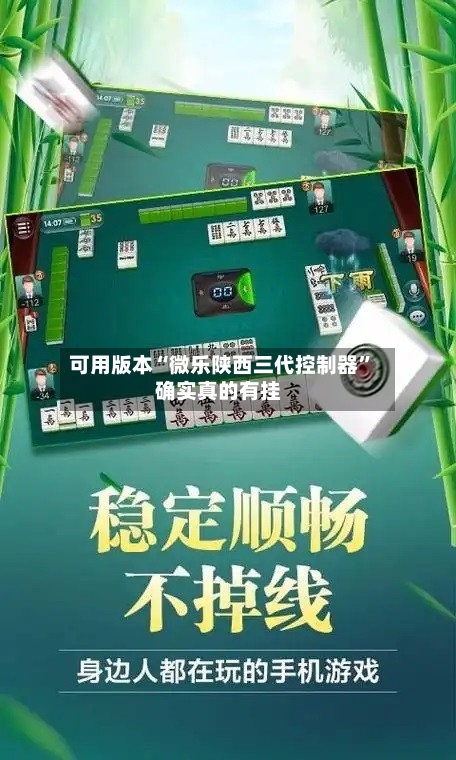 可用版本“微乐陕西三代控制器	”确实真的有挂-第3张图片