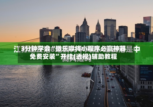 3分钟学会“微乐麻将小程序必赢神器免费安装	”开挂(透视)辅助教程-第2张图片