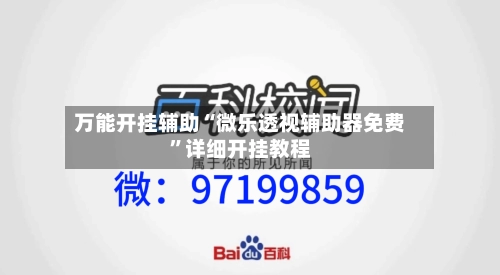 万能开挂辅助“微乐透视辅助器免费”详细开挂教程